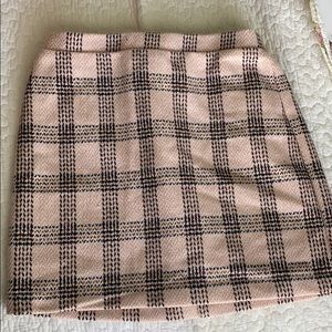 Plaid mini skirt